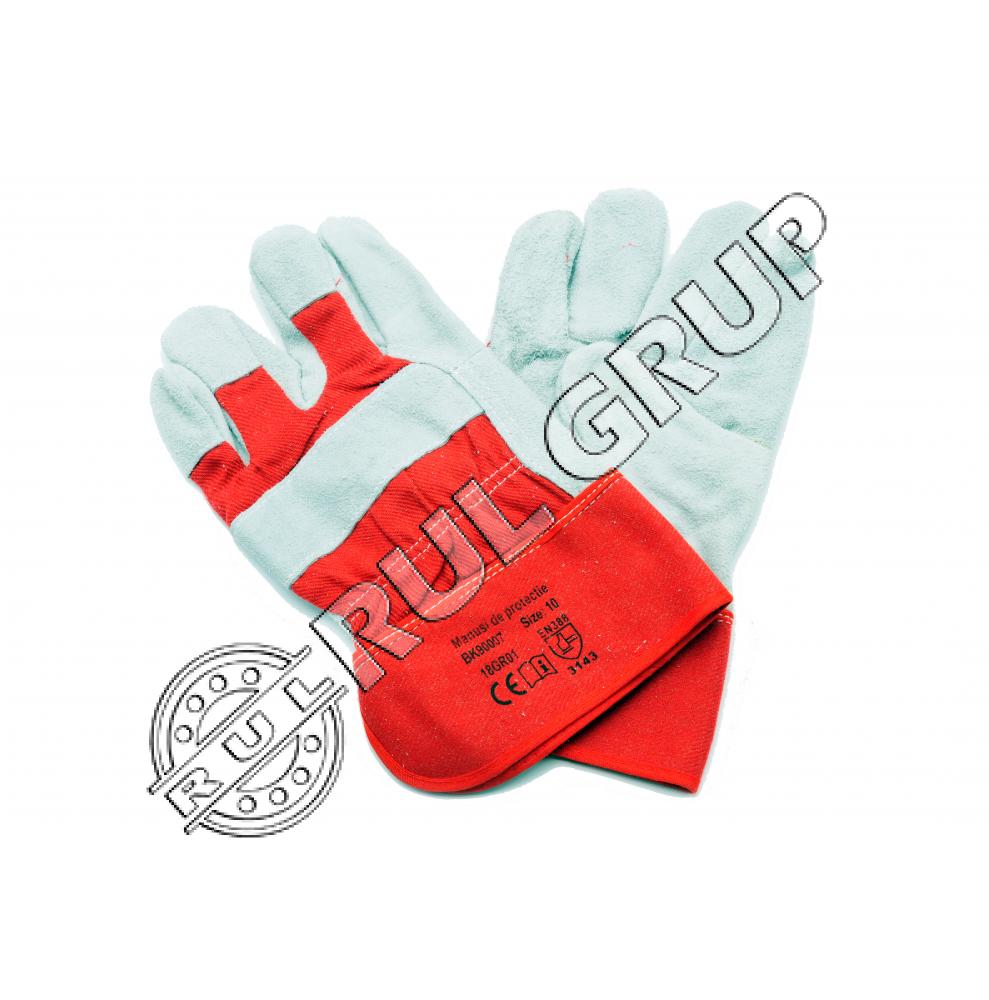 MANUSI DE PROTECTIE PIELE + BUMBAC BK90007 BRECKNER